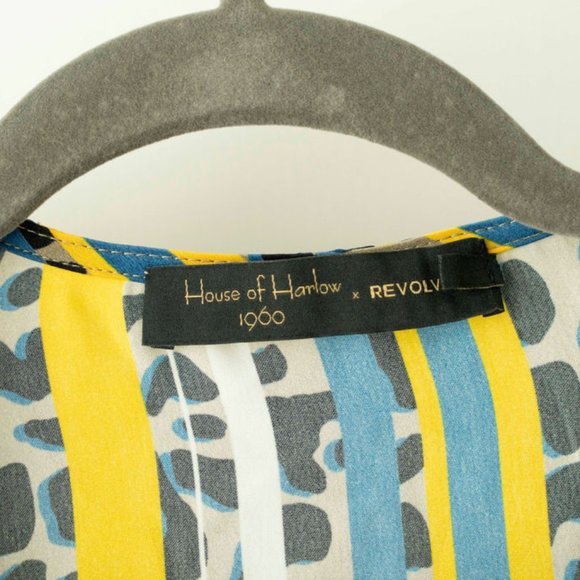 NWT House of Harlow x REVOLVE Tie Front Blouse - Picture 3 of 4